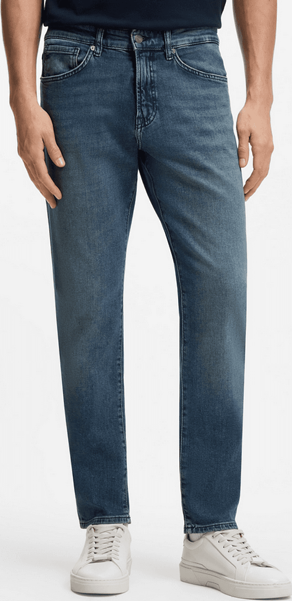 Hugo Boss jeans regular fit uomo blu medio - 2