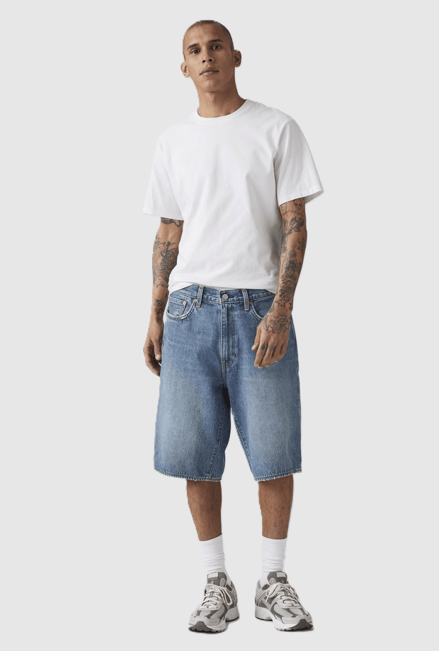 LEVI'S shorts baggy uomo blu medio - 2