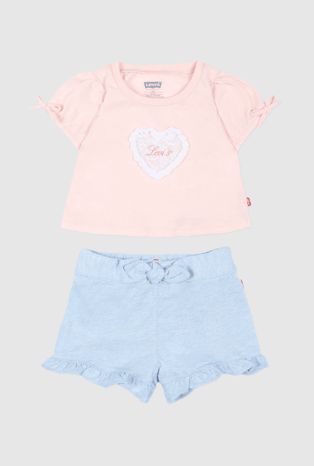 LEVI'S KIDS completo neonata rosa-blu