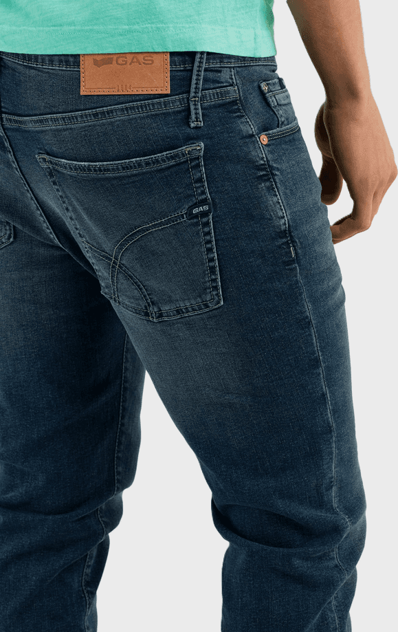 GAS jeans uomo blu scuro - 5