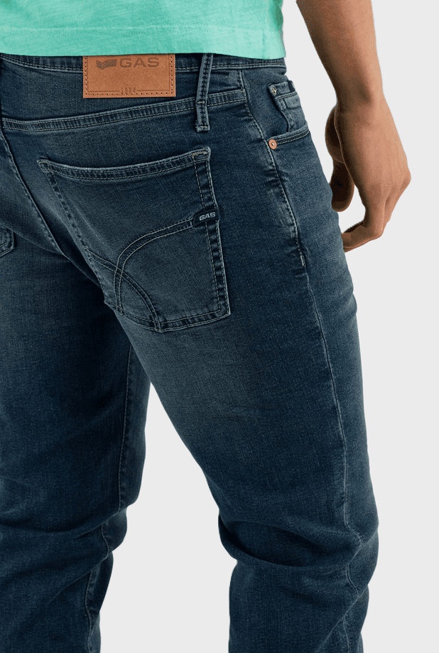 GAS jeans uomo blu scuro - 5