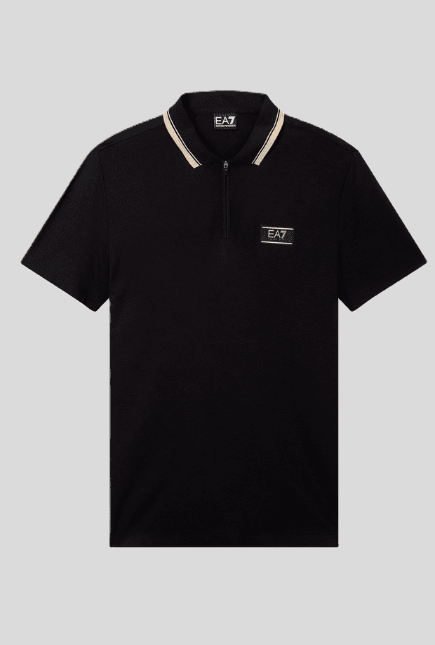 EA7 polo premium label uomo nero - 4