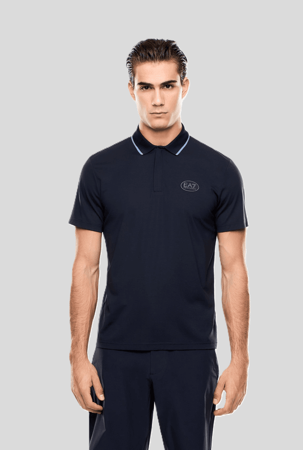 EA7 polo ventus7 uomo navy blue - 2