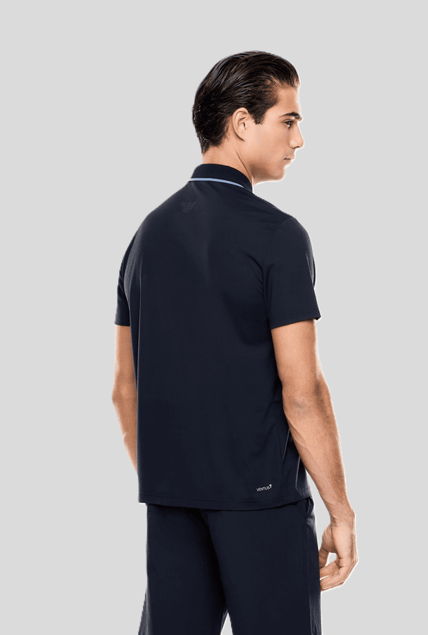 EA7 polo ventus7 uomo navy blue - 3