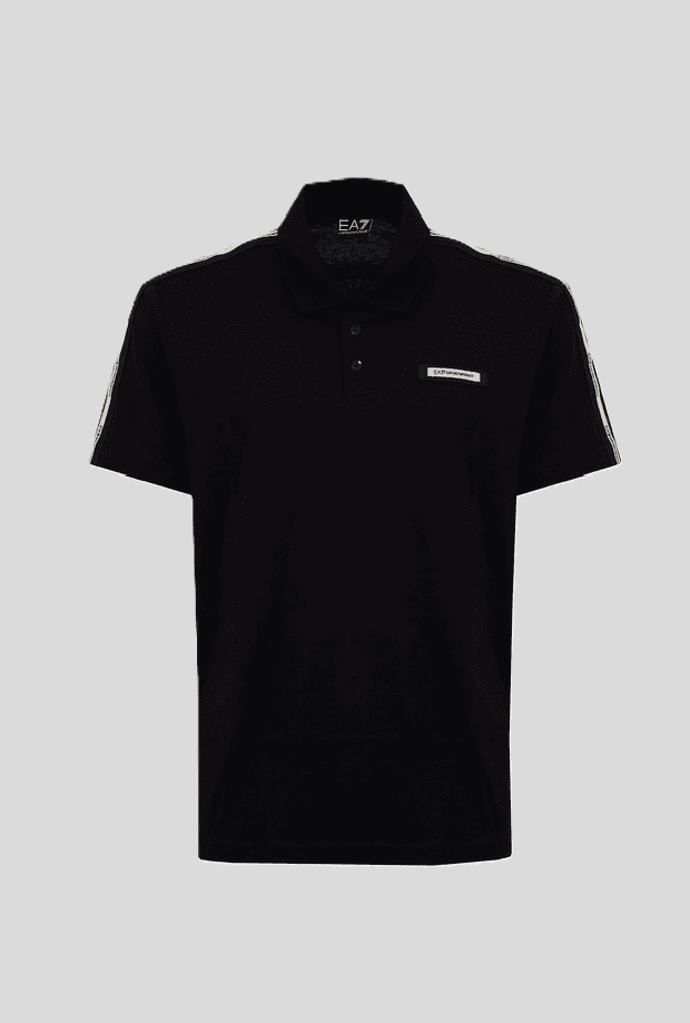 EA7 polo con logo maniche uomo nero – OTHER
