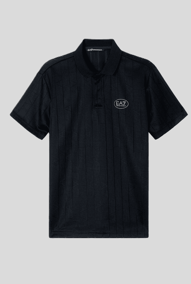 EA7 polo ventus7 uomo nero