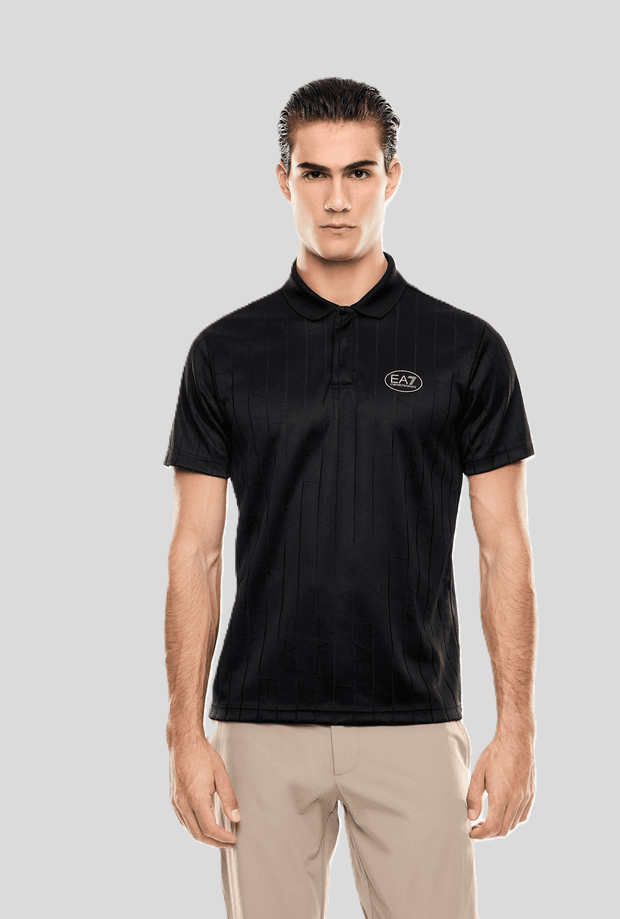 EA7 polo ventus7 uomo nero - 2