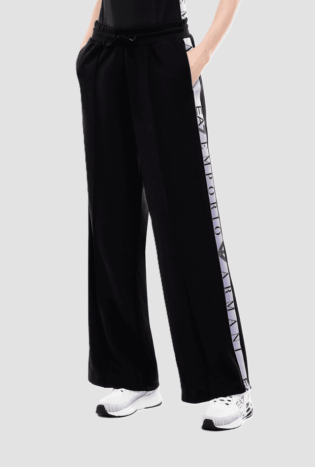 EA7 pantalone in tessuto tecnico donna nero - 2
