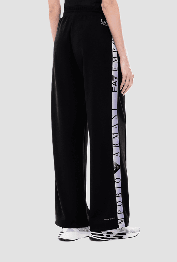 EA7 pantalone in tessuto tecnico donna nero - 3