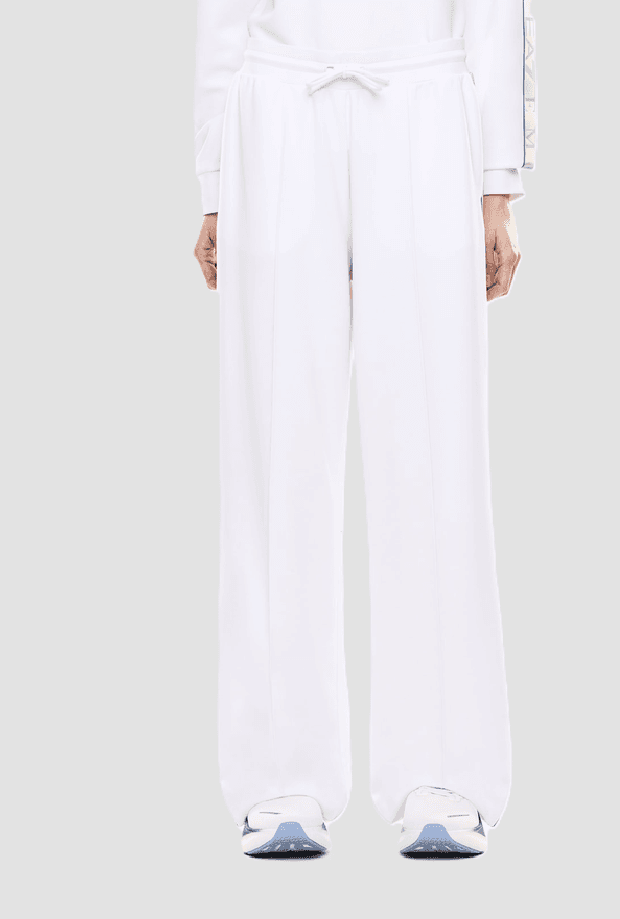 EA7 pantalone in tessuto tecnico donna bianco - 2