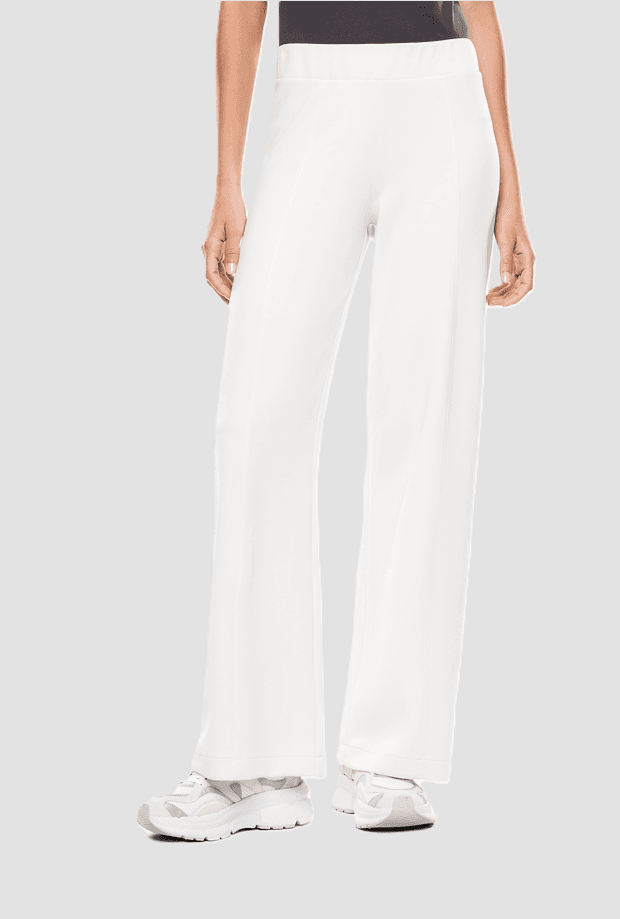 EA7 pantalone a gamba larga donna bianco - 2