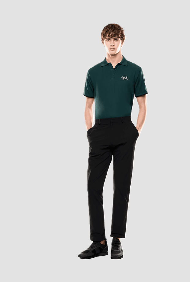 EA7 pantalone in tessuto tecnico uomo nero - 5