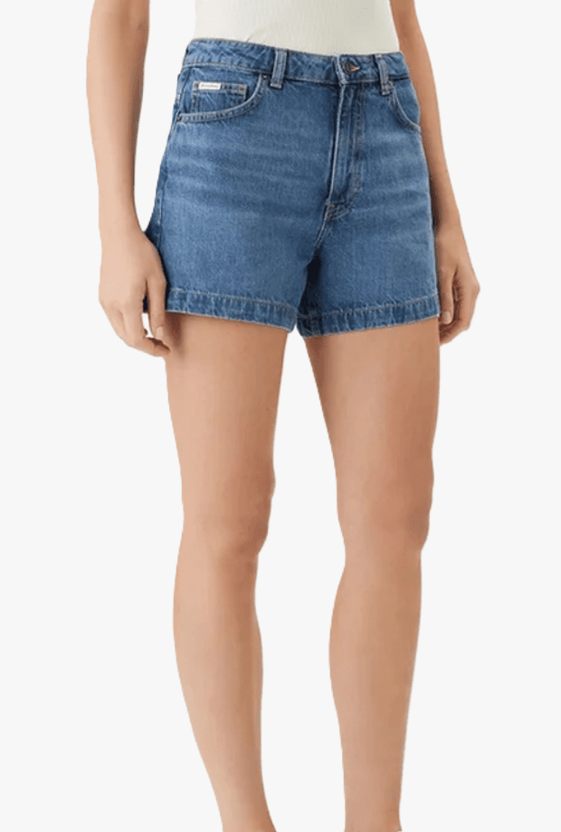 GUESS shorts in denim donna blu