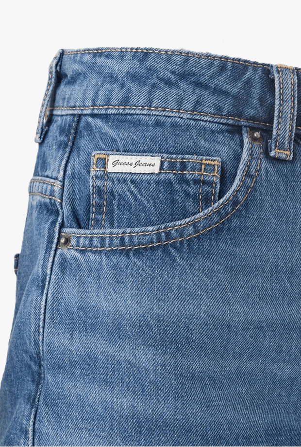 GUESS shorts in denim donna blu - 3