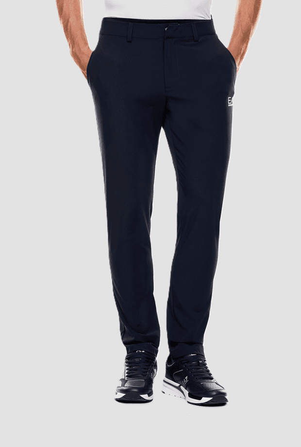 EA7 pantalone in tessuto tecnico uomo navy blue - 2