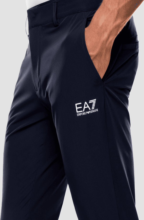 EA7 pantalone in tessuto tecnico uomo navy blue - 3
