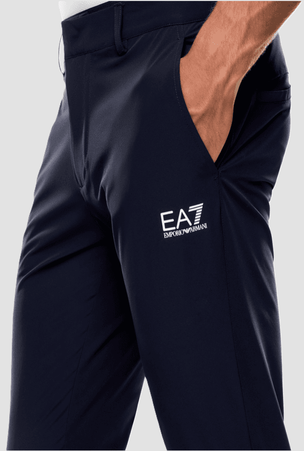 EA7 pantalone in tessuto tecnico uomo navy blue - 3