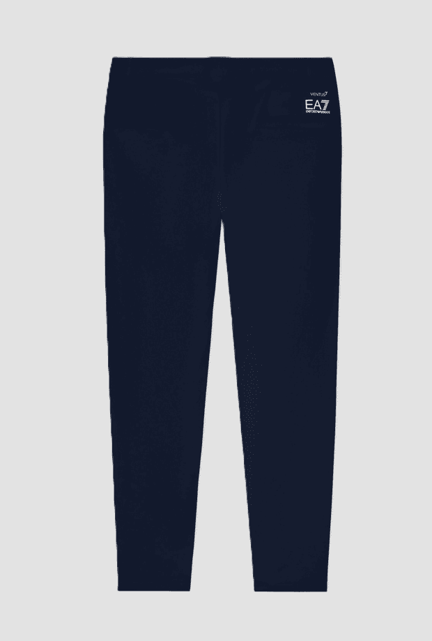 EA7 pantalone in tessuto tecnico uomo navy blue - 4