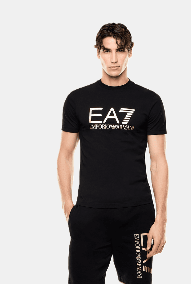 EA7 t-shirt slim fit uomo nero - 2