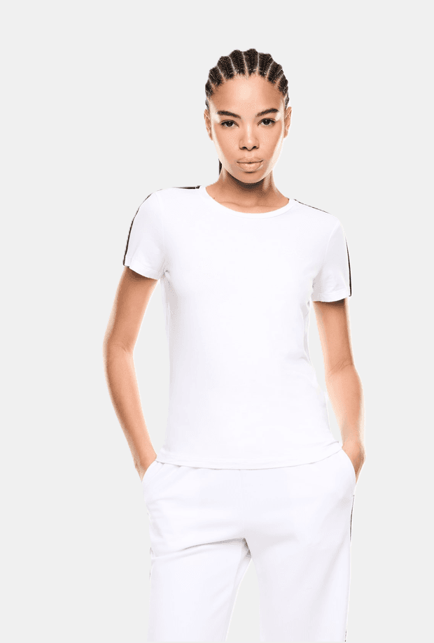 EA7 t-shirt logo series donna bianco - 2