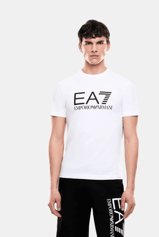 EA7 t-shirt slim fit uomo bianco - 2
