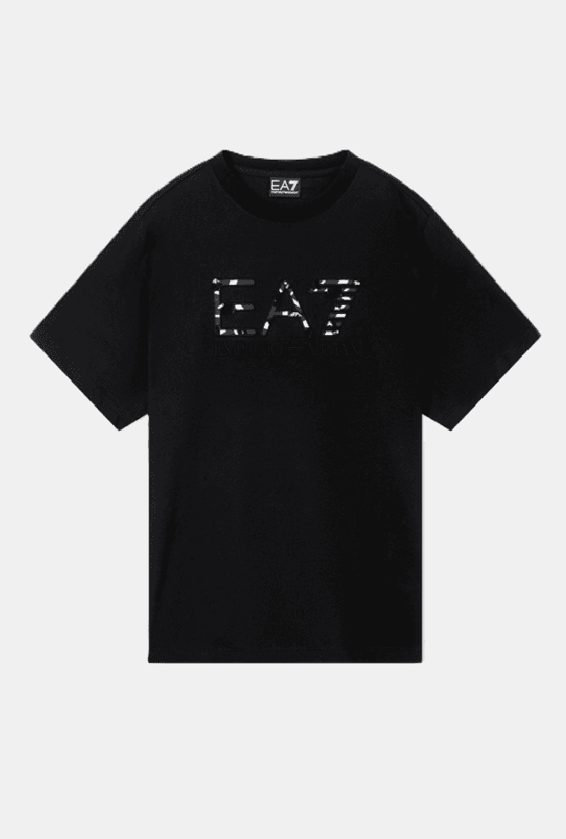 EA7 t-shirt con logo donna nero