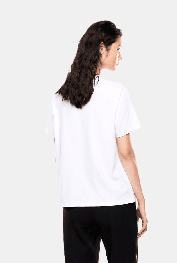 EA7 t-shirt con logo donna bianca - 3