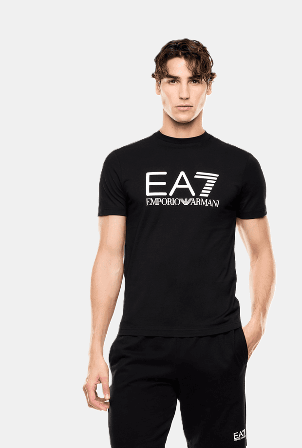 EA7 t-shirt slim fit uomo nero - 2