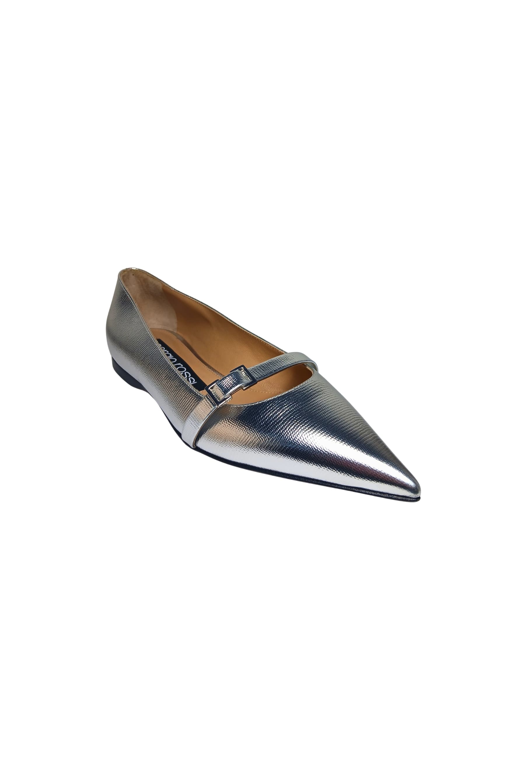 sergio rossi A95480-MMVL16-8102-C00 Sergio Rossi Donna Pelle Argento - 2
