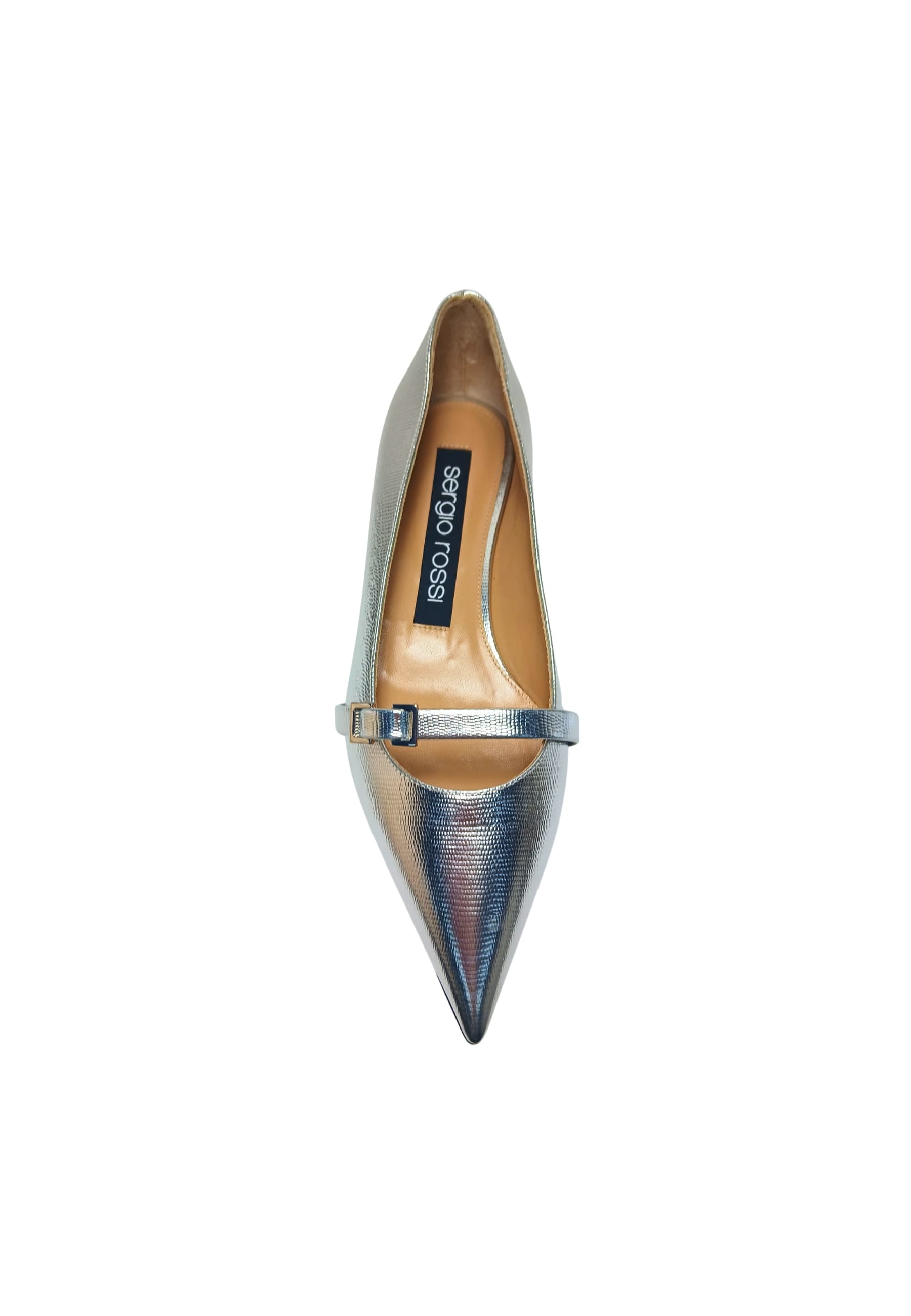 sergio rossi A95480-MMVL16-8102-C00 Sergio Rossi Donna Pelle Argento - 5