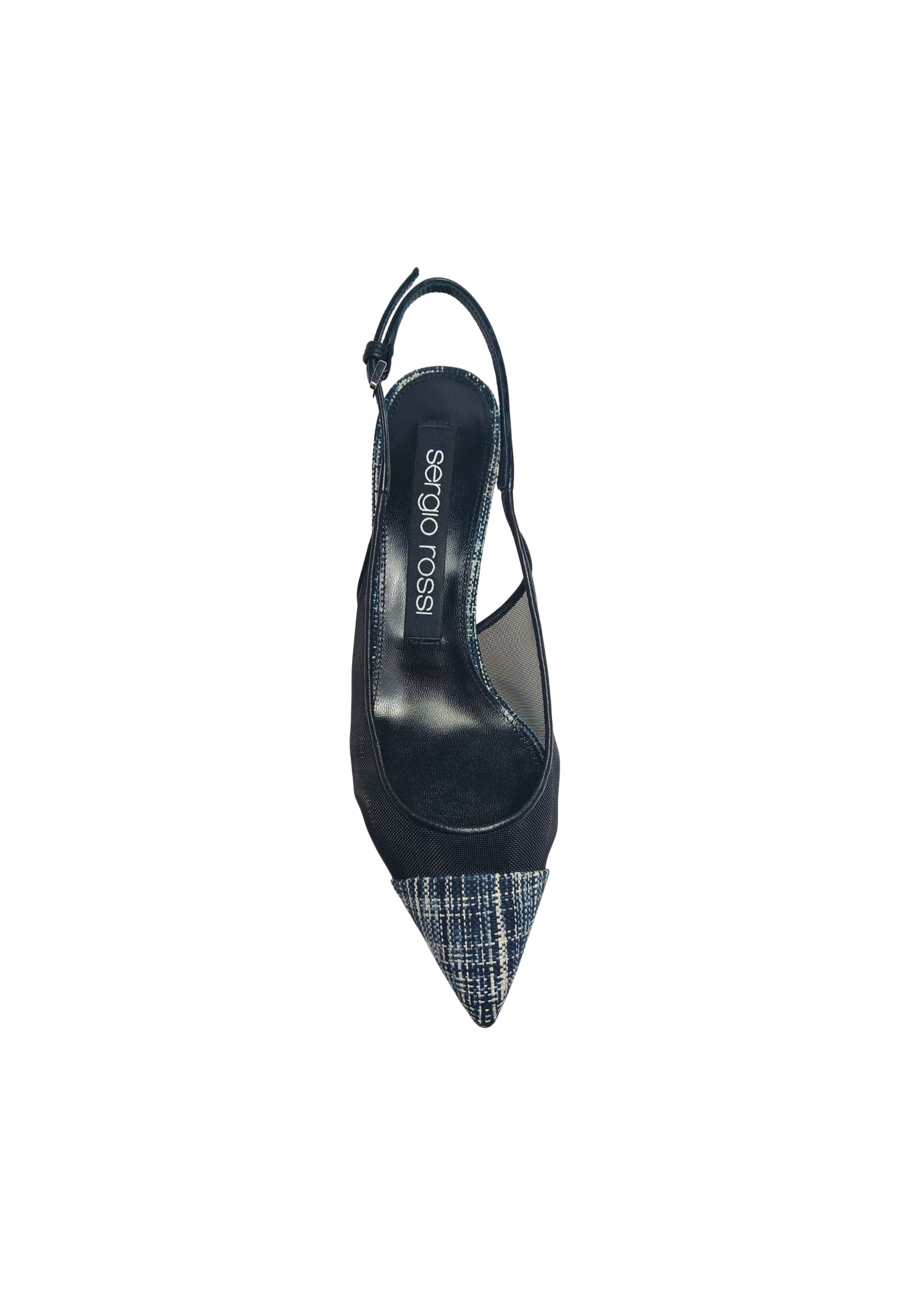 sergio rossi B01520-MFI652-1000-C00 Sergio Rossi Donna Tessuto Nero - 4