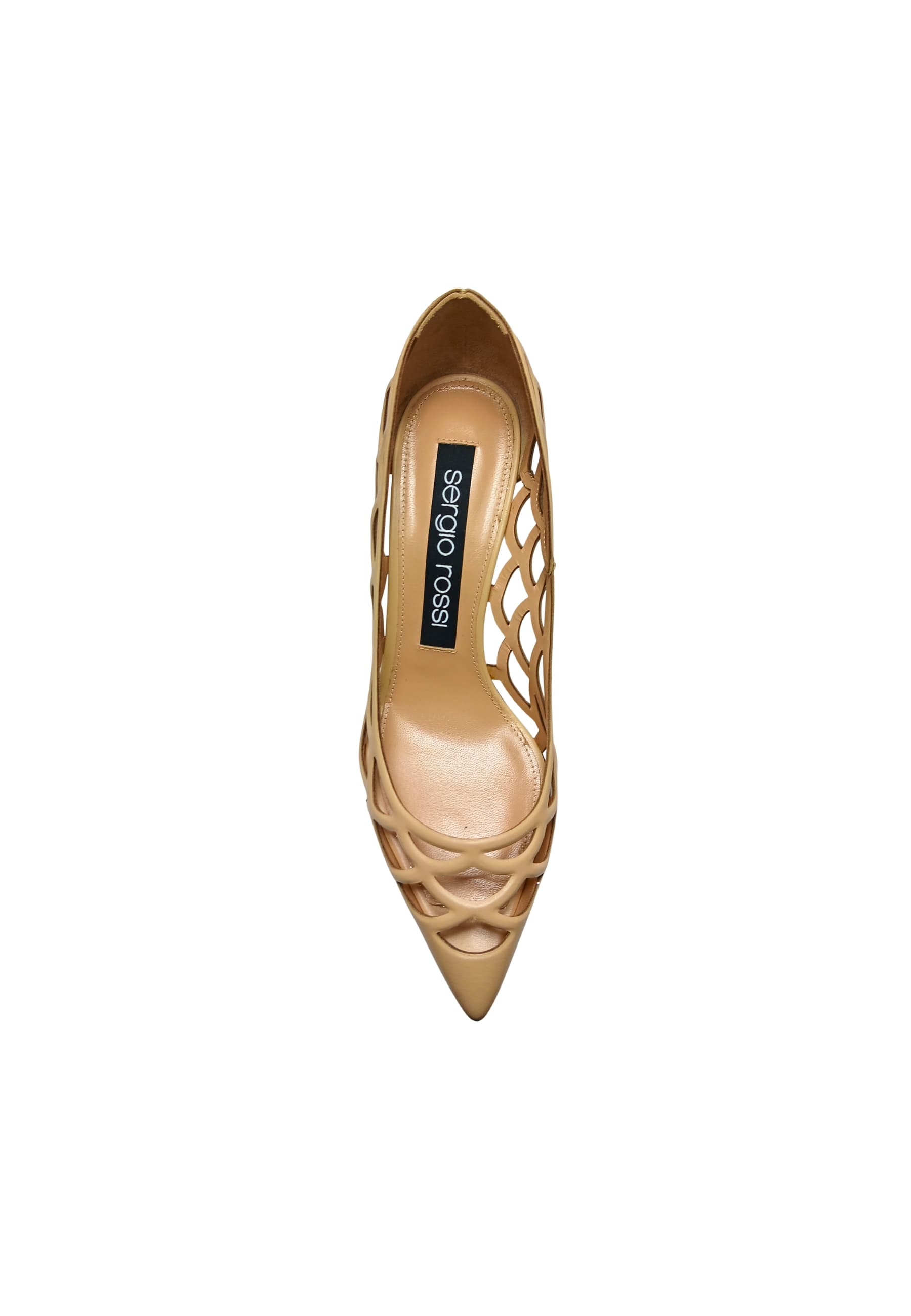 sergio rossi B07100-MNAN07-5712-110 Sergio Rossi Donna Pelle Beige - 3