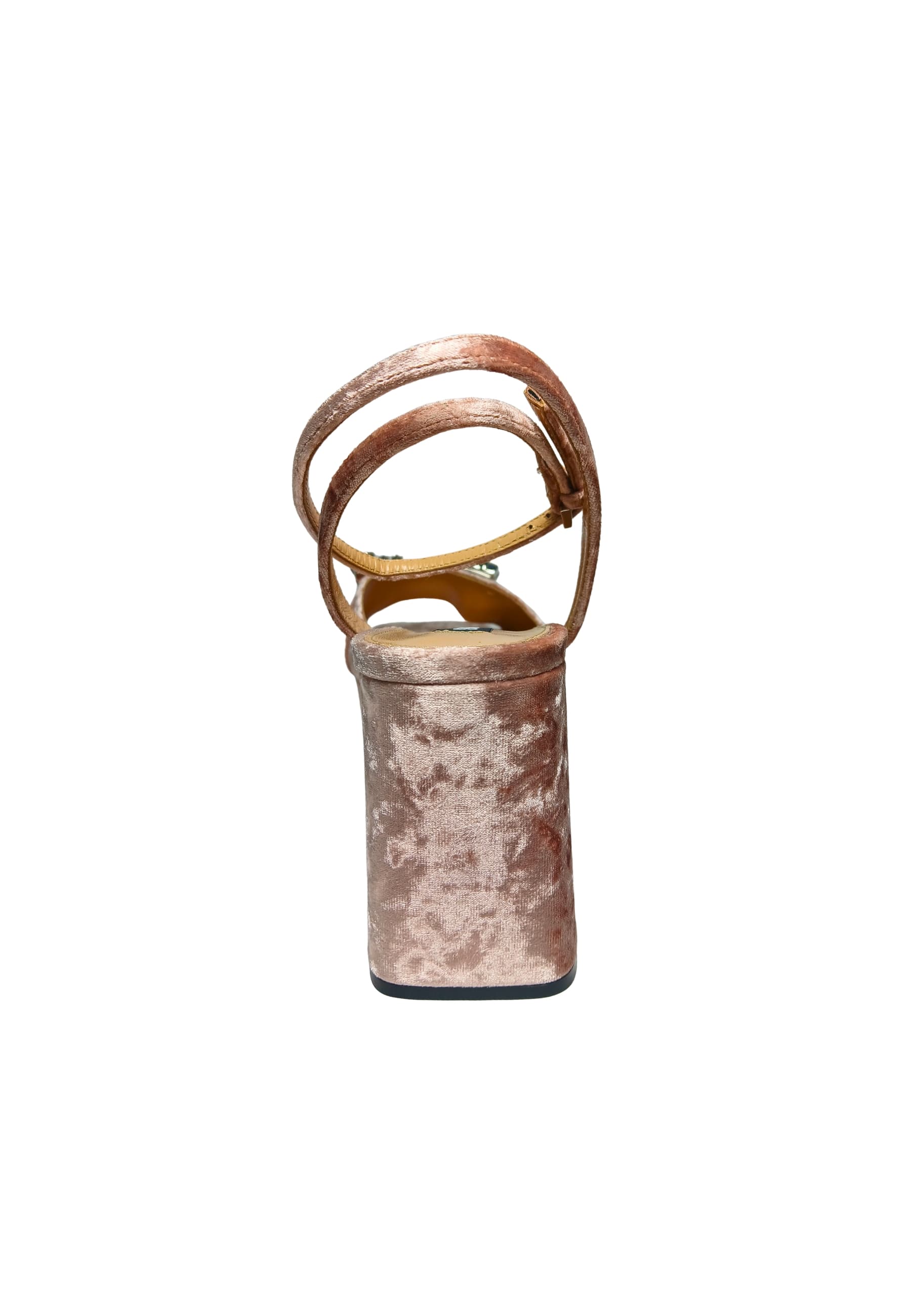 sergio rossi B08050-MTE364-5703-111 Sergio Rossi Donna Velluto Rosa - 4