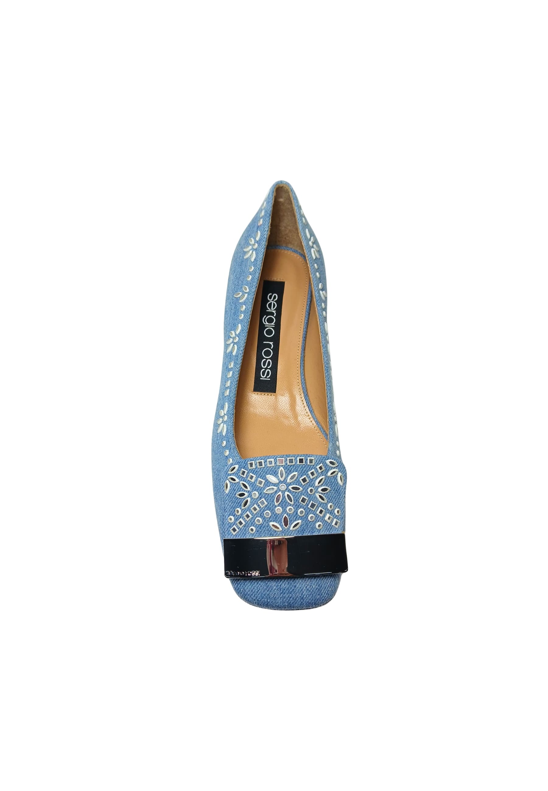 sergio rossi A83770-MFI482-4105-C00 Sergio Rossi Donna Jeans Blu - 3