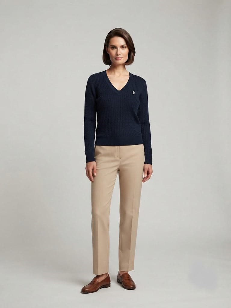 CONTE OF FLORENCE  MAGLIA SCOLLO V 6550D002B040 - 4