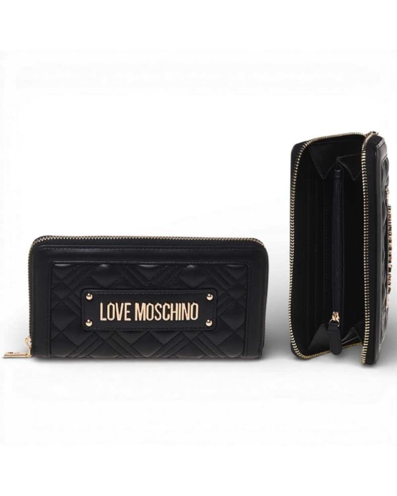 Love Moschino  Portafoglio Quilted Donna Nero in Sintetico - 7