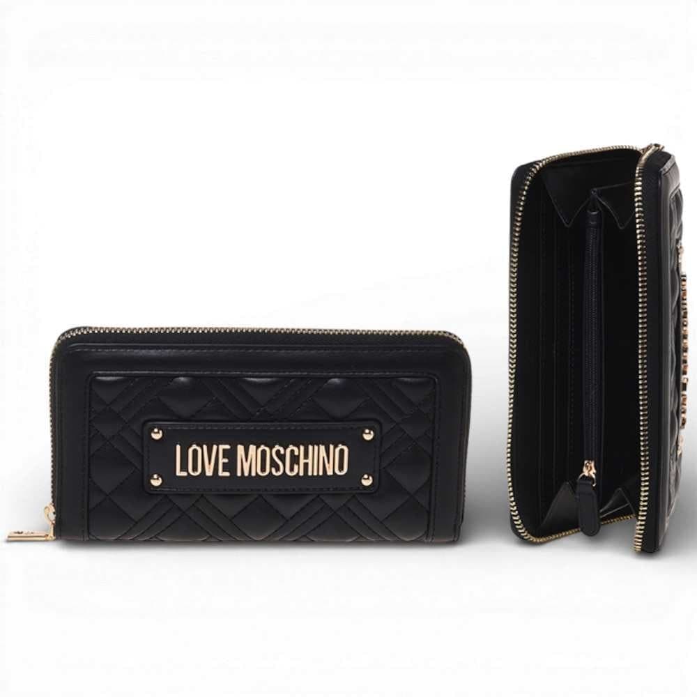 Love Moschino  Portafoglio Quilted Donna Nero in Sintetico - 2