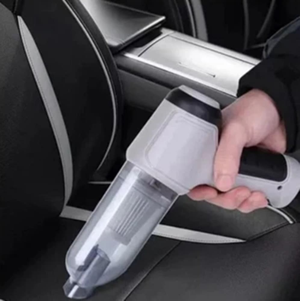 MINI ASPIRAPOLVERE SOFFIATORE PORTATILE PER AUTO CASA SENZA FILI RICARICABILE ALTA POTENZA - 8