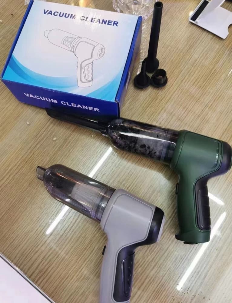 MINI ASPIRAPOLVERE SOFFIATORE PORTATILE PER AUTO CASA SENZA FILI RICARICABILE ALTA POTENZA - 10