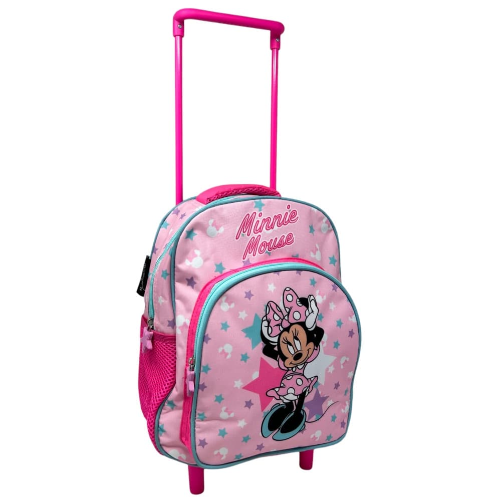 ZAINO ASILO TROLLEY MINNIE MOUSE CON TASCA FRONTALE 30CM MANICO ALLUNGABILE VIAGGI 673122A - 3