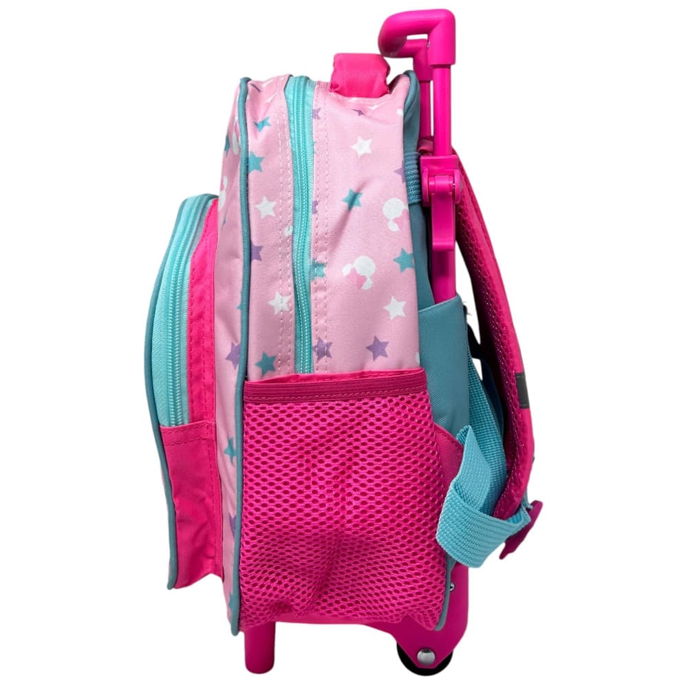 ZAINO ASILO TROLLEY MINNIE MOUSE CON TASCA FRONTALE 30CM MANICO ALLUNGABILE VIAGGI 673122A - 5