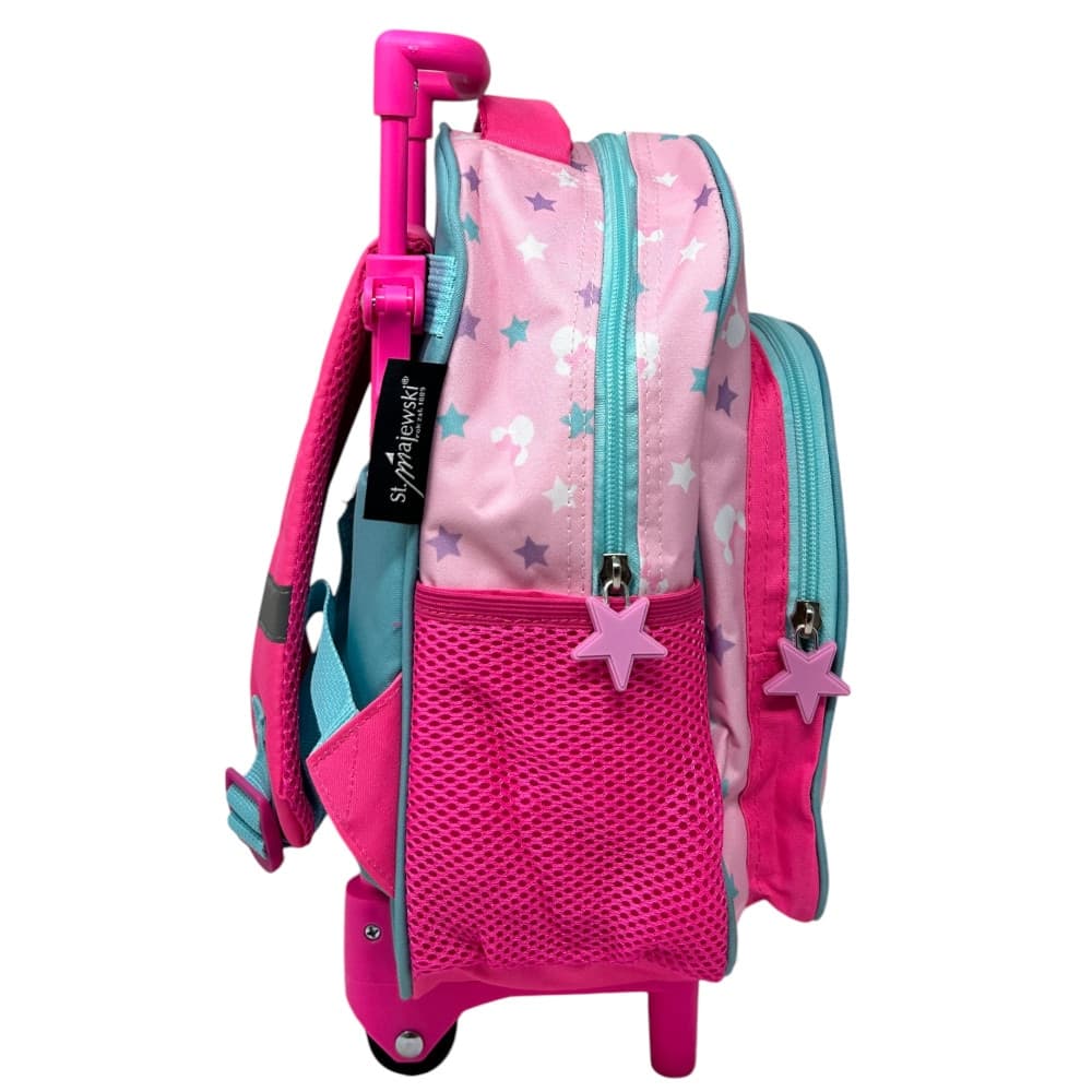 ZAINO ASILO TROLLEY MINNIE MOUSE CON TASCA FRONTALE 30CM MANICO ALLUNGABILE VIAGGI 673122A - 7