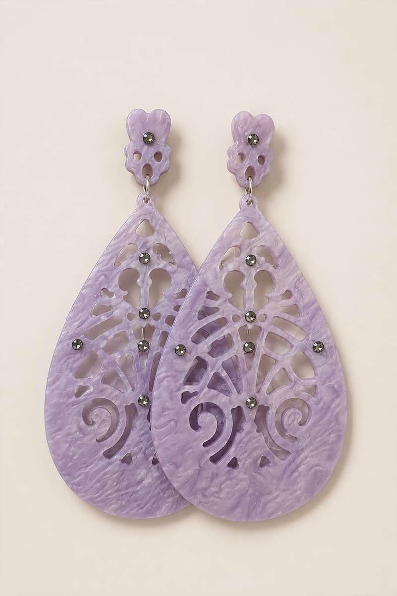 Orecchini pendenti Velvet Filigree - 2