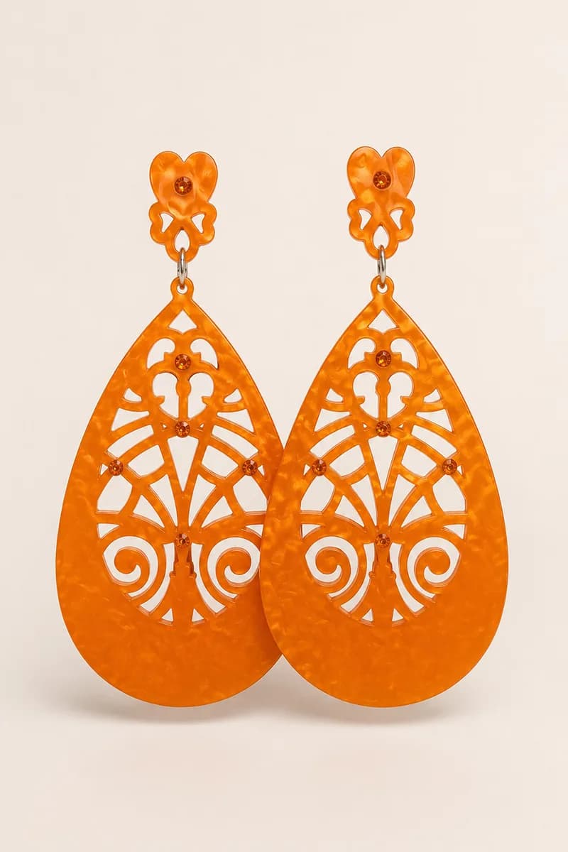 Orecchini pendenti Velvet Filigree - 2
