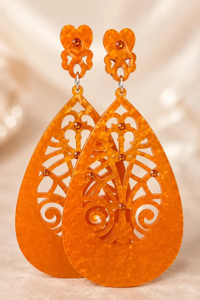 Orecchini pendenti Velvet Filigree - 3