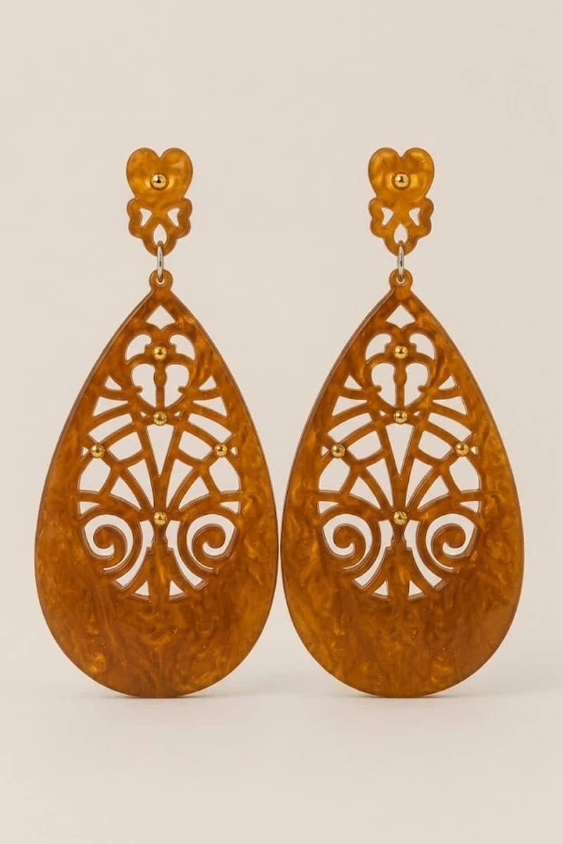 Orecchini pendenti Velvet Filigree - 2