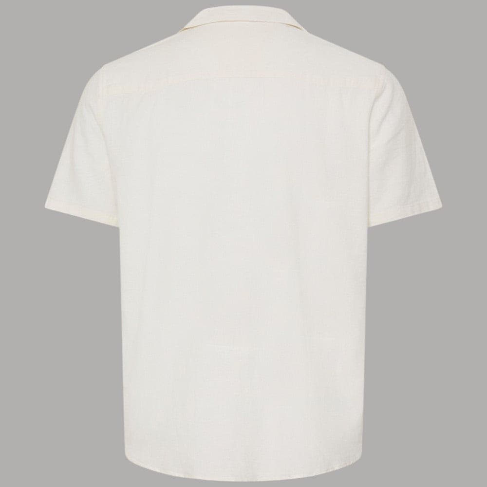 Blend camicia manica corta uomo lino cotone collo Cuba regular fit - 2