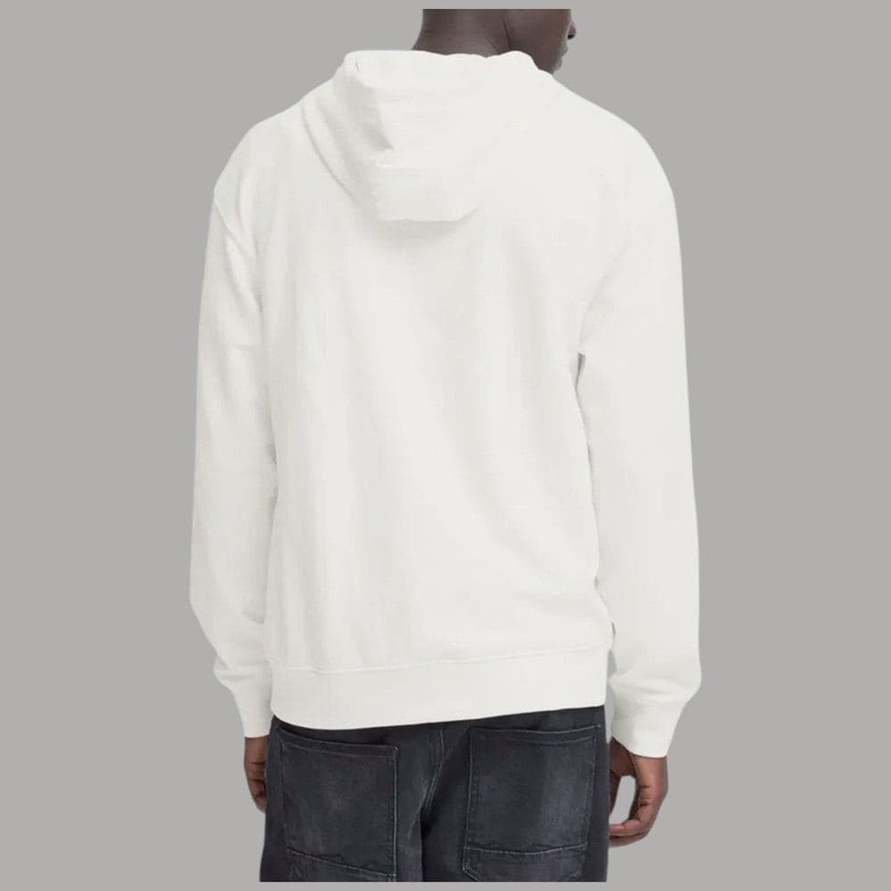 Blend Felpa Uomo con Zip e Cappuccio Brody 60% Cotone 40% Poliestere Bianco - 3