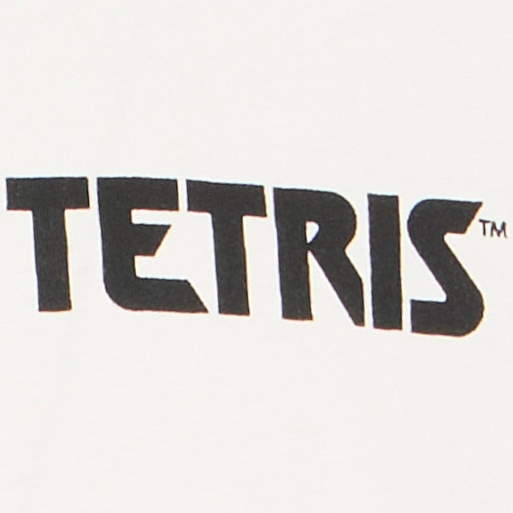 Blend T-shirt cotone slim fit maniche corte stampa Tetris girocollo bianco - 3