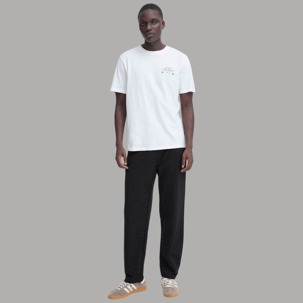 Blend Pantalone Tuta Garzato con Elastico e Tasche Nero BRODY - 3